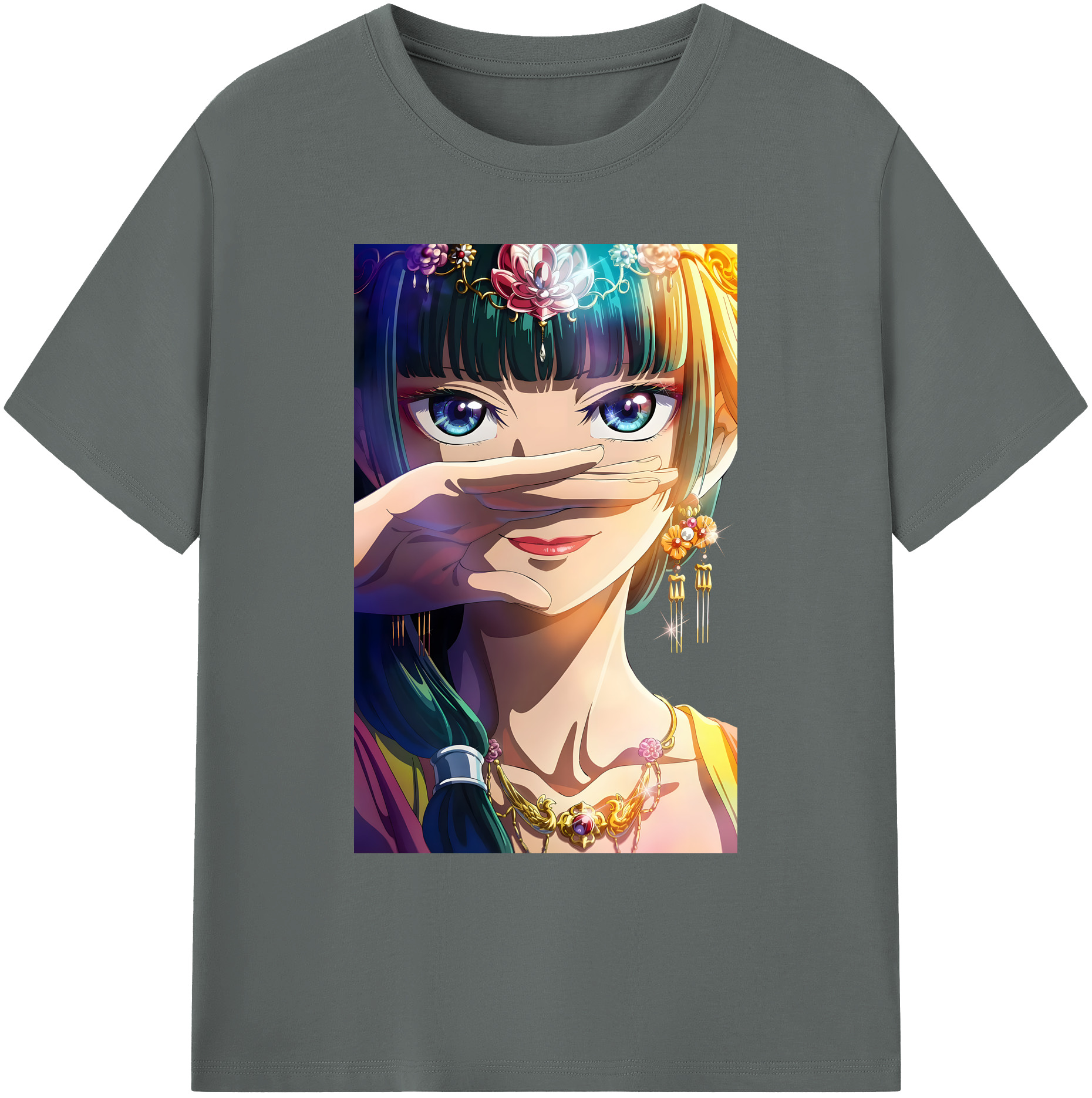 （画像用） 薬屋のひとりごと The Apothecary Diaries 綿100％ メンズ半袖Tシャツ｜肌触りやわらか＆通気性